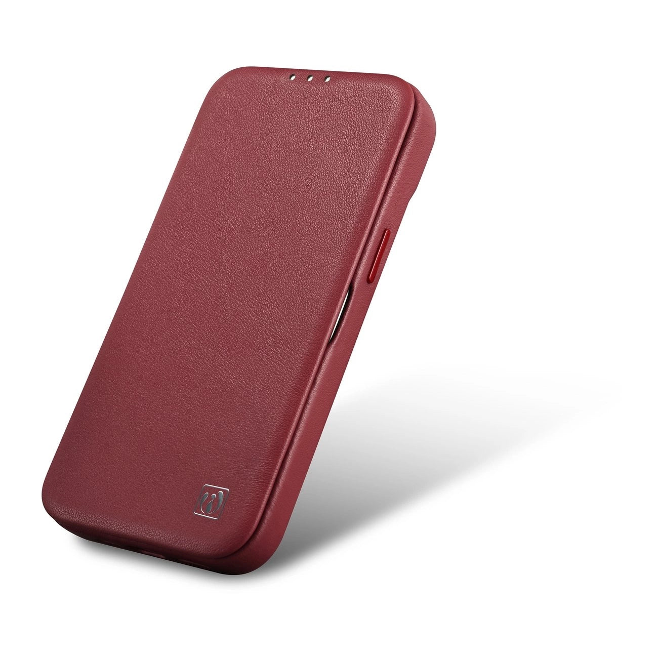iCarer CE Premium Leather Folio Case iPhone 14 Plus Magnetic Flip Leather Folio Case MagSafe Red (WMI14220715-RD)_7