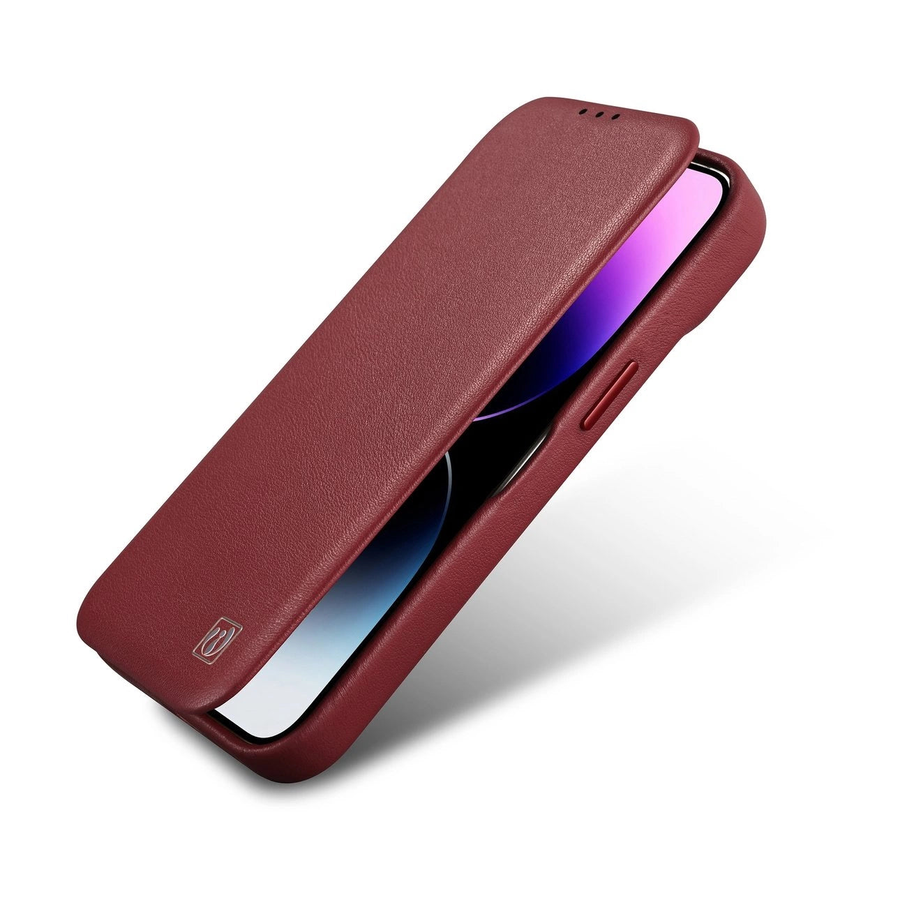 iCarer CE Premium Leather Folio Case iPhone 14 Plus Magnetic Flip Leather Folio Case MagSafe Red (WMI14220715-RD)_8