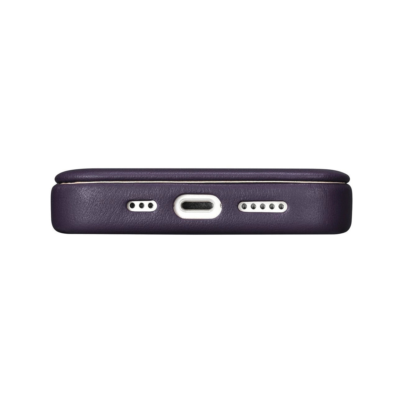 iCarer CE Premium Leather Folio Case iPhone 14 Plus Magnetic Flip Leather Folio Case MagSafe Dark Purple (WMI14220715-DP)_10