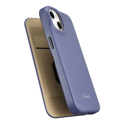 iCarer CE Premium Leather Folio Case iPhone 14 Plus Magnetic Flip Leather Folio Case MagSafe Light Purple (WMI14220715-LP)_9
