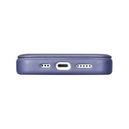 iCarer CE Premium Leather Folio Case iPhone 14 Plus Magnetic Flip Leather Folio Case MagSafe Light Purple (WMI14220715-LP)_10