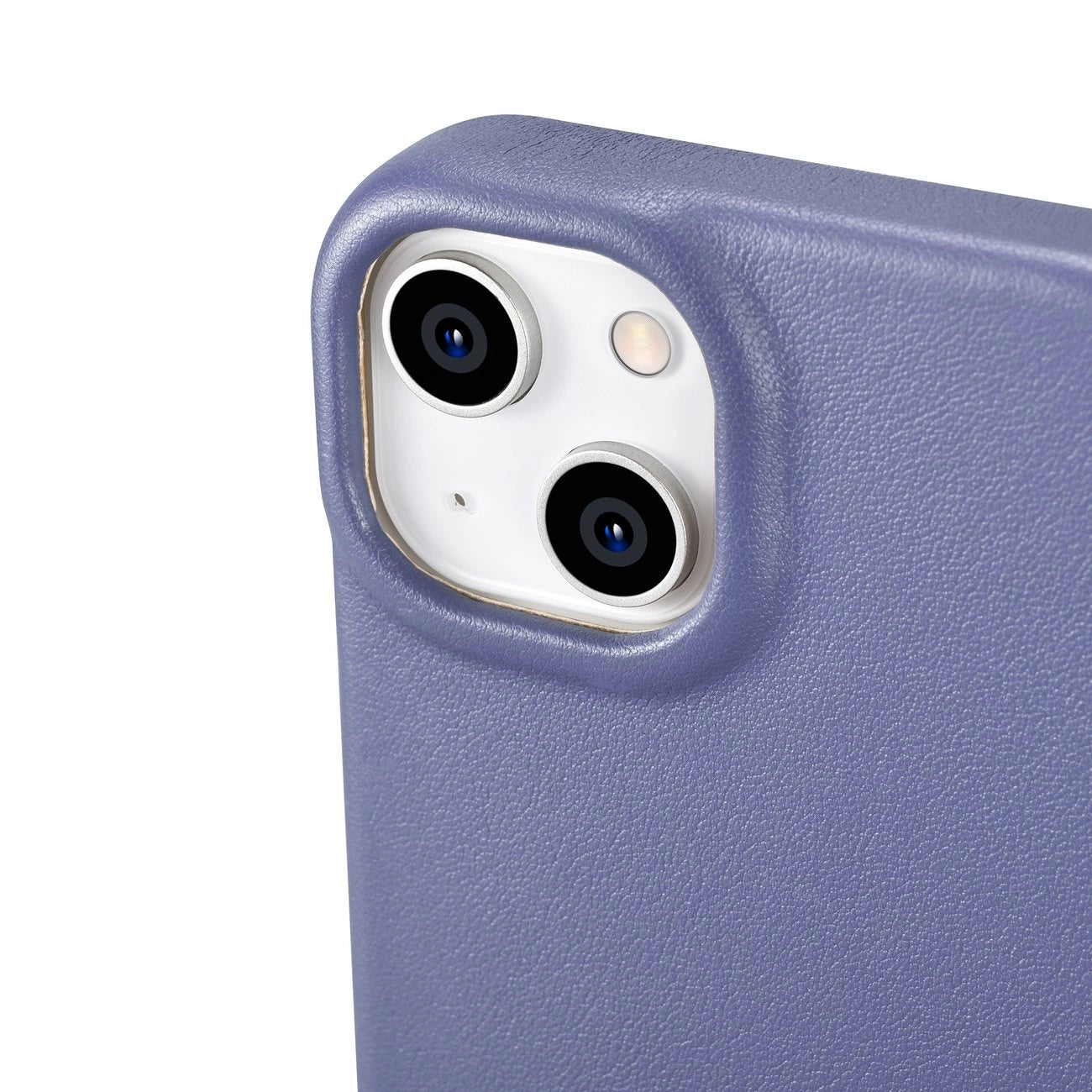iCarer CE Premium Leather Folio Case iPhone 14 Plus Magnetic Flip Leather Folio Case MagSafe Light Purple (WMI14220715-LP)_12