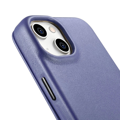 iCarer CE Premium Leather Folio Case iPhone 14 Plus Magnetic Flip Leather Folio Case MagSafe Light Purple (WMI14220715-LP)_13