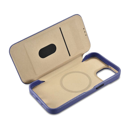 iCarer CE Premium Leather Folio Case iPhone 14 Plus Magnetic Flip Leather Folio Case MagSafe Light Purple (WMI14220715-LP)_15