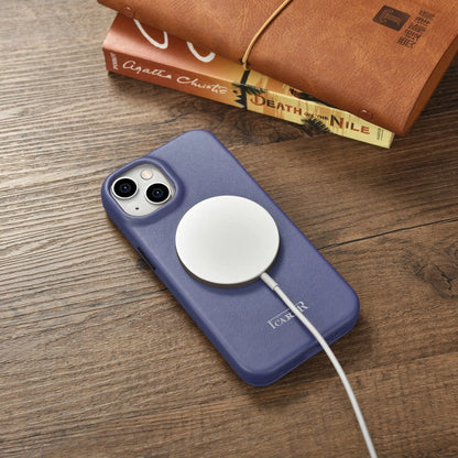 iCarer CE Premium Leather Folio Case iPhone 14 Plus Magnetic Flip Leather Folio Case MagSafe Light Purple (WMI14220715-LP)_21
