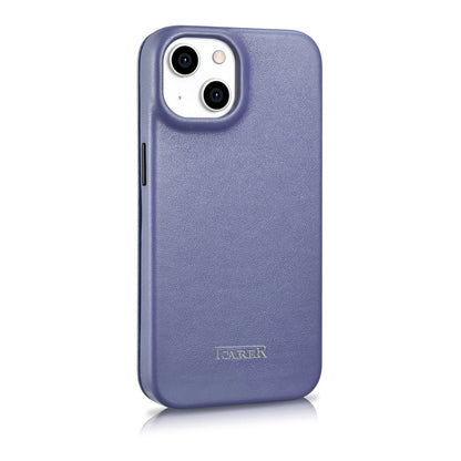 iCarer CE Premium Leather Folio Case iPhone 14 Plus Magnetic Flip Leather Folio Case MagSafe Light Purple (WMI14220715-LP)_4
