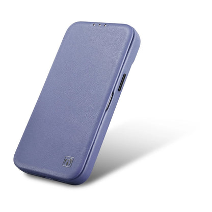 iCarer CE Premium Leather Folio Case iPhone 14 Plus Magnetic Flip Leather Folio Case MagSafe Light Purple (WMI14220715-LP)_7