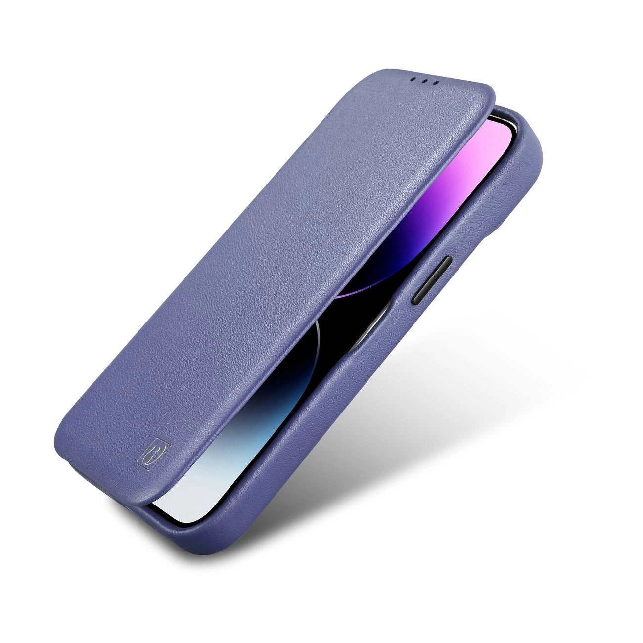 iCarer CE Premium Leather Folio Case iPhone 14 Plus Magnetic Flip Leather Folio Case MagSafe Light Purple (WMI14220715-LP)_8