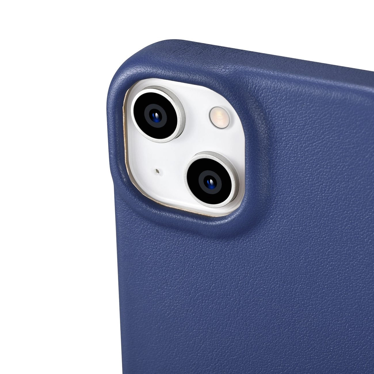 iCarer CE Premium Leather Folio Case iPhone 14 Plus Magnetic Flip Leather Folio Case MagSafe Blue (WMI14220715-BU)_12