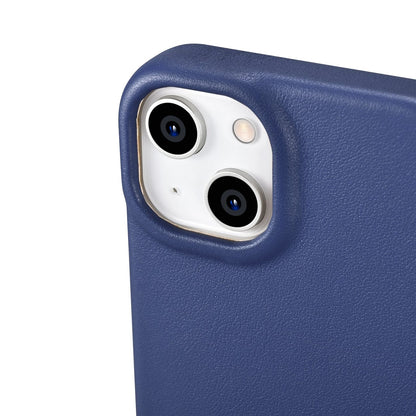 iCarer CE Premium Leather Folio Case iPhone 14 Plus Magnetic Flip Leather Folio Case MagSafe Blue (WMI14220715-BU)_12
