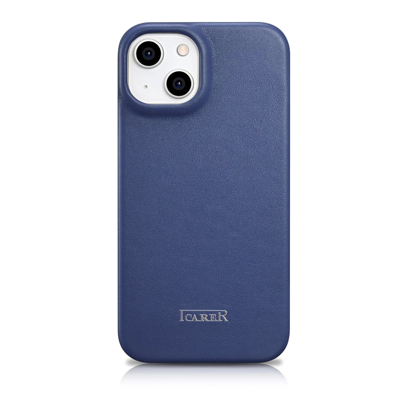 iCarer CE Premium Leather Folio Case iPhone 14 Plus Magnetic Flip Leather Folio Case MagSafe Blue (WMI14220715-BU)_2