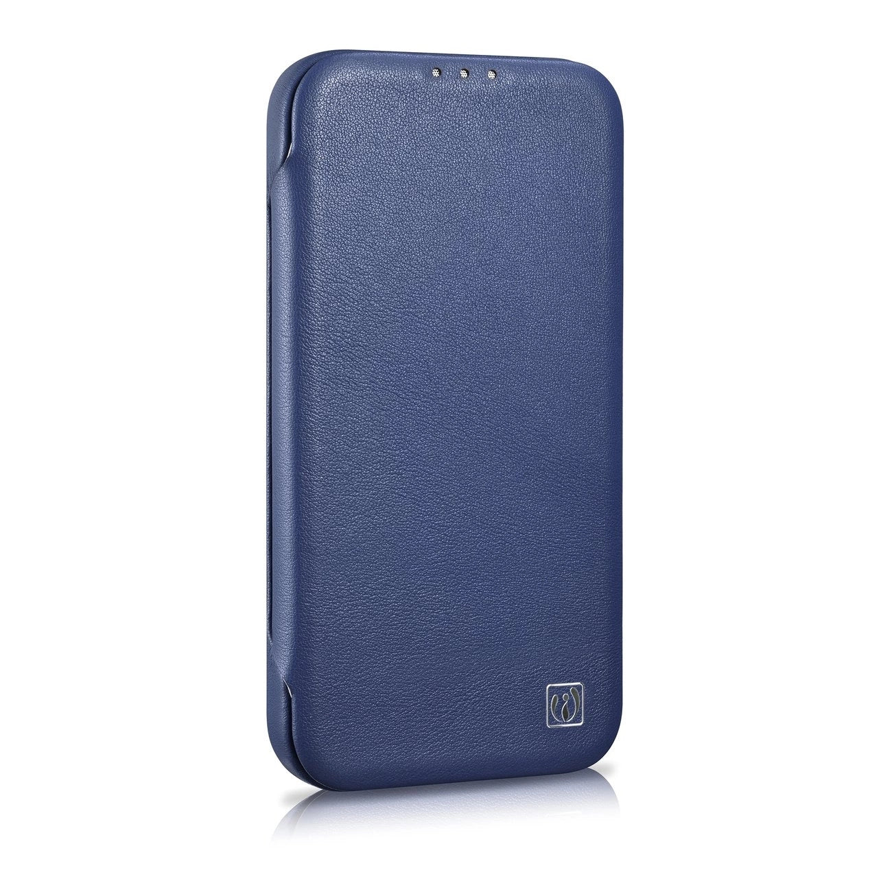 iCarer CE Premium Leather Folio Case iPhone 14 Plus Magnetic Flip Leather Folio Case MagSafe Blue (WMI14220715-BU)_4