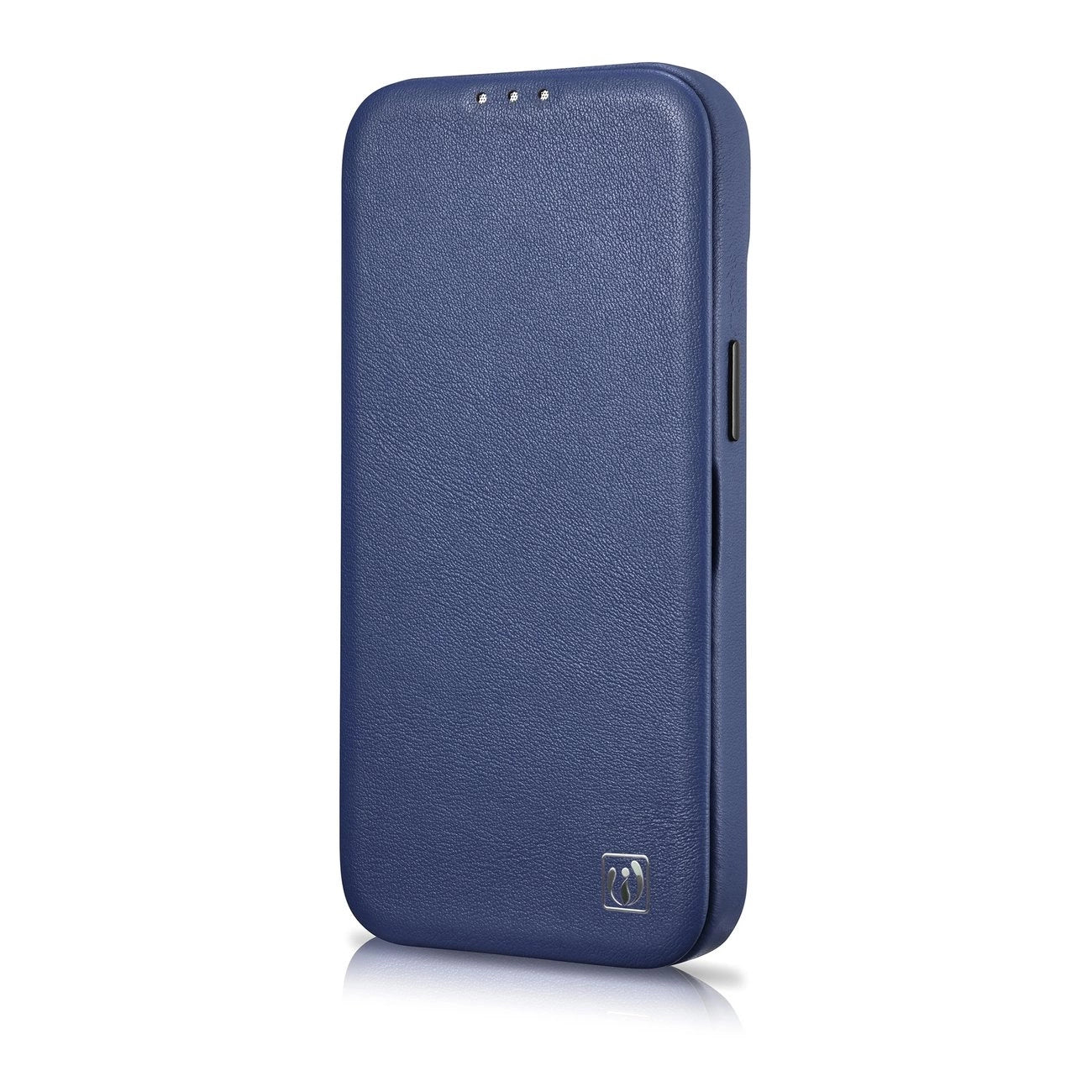 iCarer CE Premium Leather Folio Case iPhone 14 Plus Magnetic Flip Leather Folio Case MagSafe Blue (WMI14220715-BU)_6