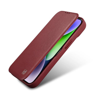 iCarer CE Premium Leather Folio Case iPhone 14 Pro Max Magnetic Flip Cover MagSafe Red (WMI14220716-RD)_8