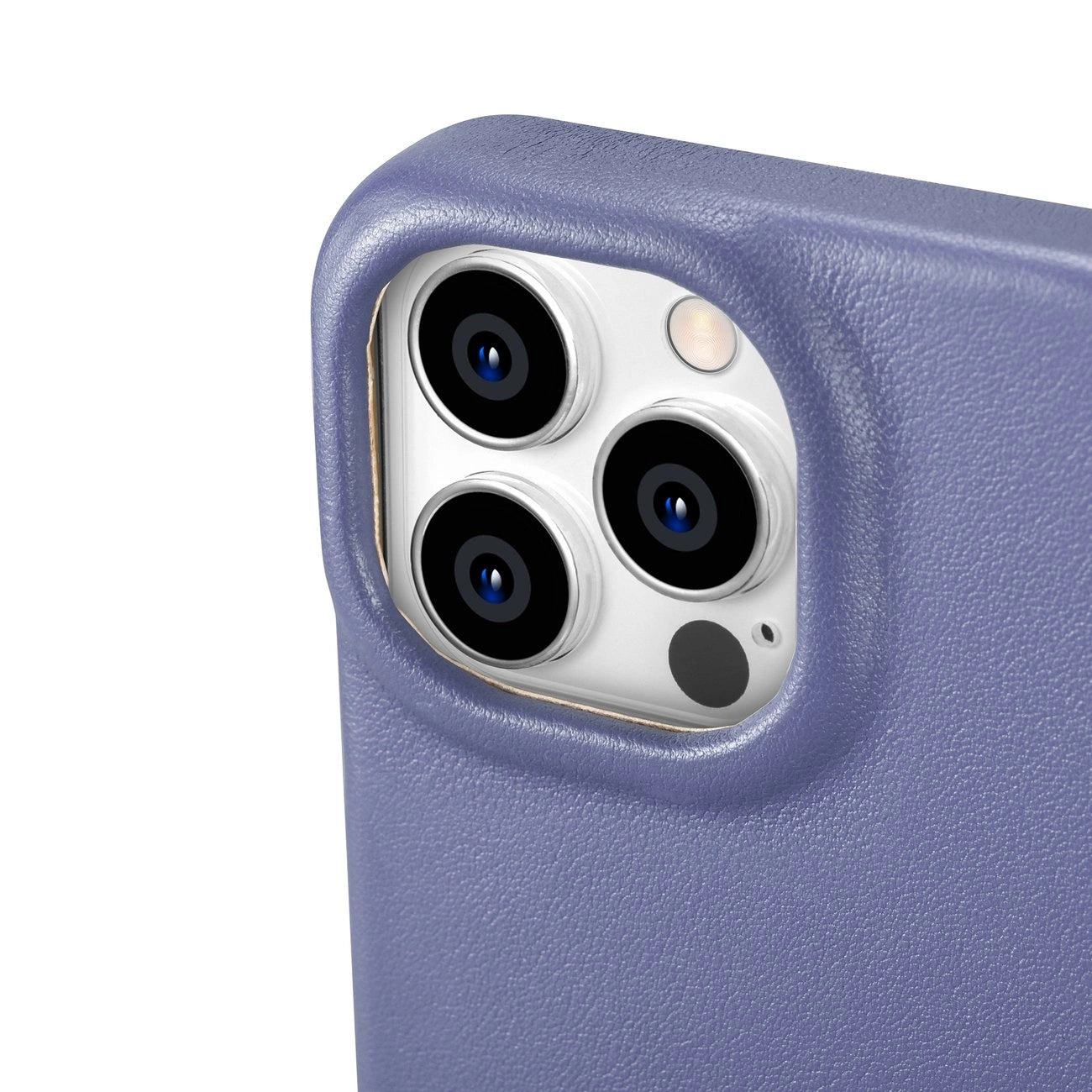 iCarer CE Premium Leather Folio Case iPhone 14 Pro Max Magnetic Flip Leather Folio Case MagSafe Light Purple (WMI14220716-LP)_12