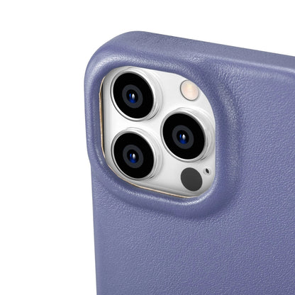 iCarer CE Premium Leather Folio Case iPhone 14 Pro Max Magnetic Flip Leather Folio Case MagSafe Light Purple (WMI14220716-LP)_12