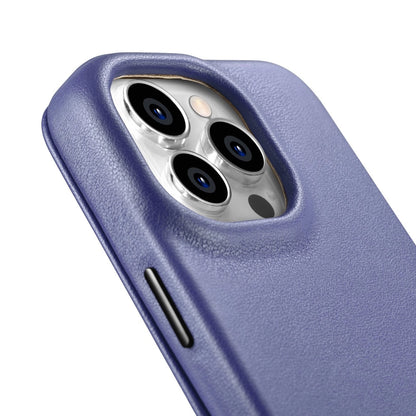 iCarer CE Premium Leather Folio Case iPhone 14 Pro Max Magnetic Flip Leather Folio Case MagSafe Light Purple (WMI14220716-LP)_14