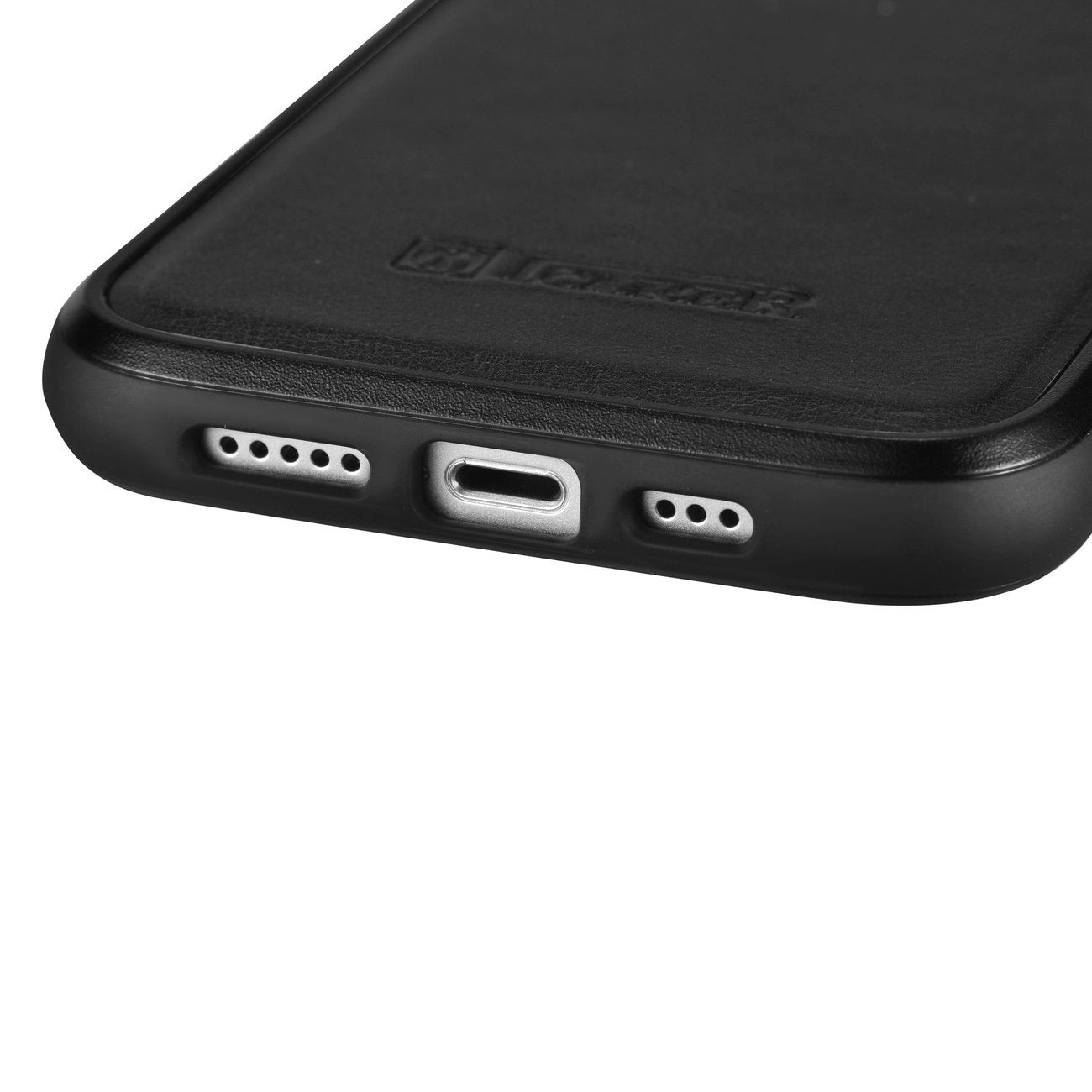 iCarer Leather Oil Wax case covered with natural leather for iPhone 14 Plus black (WMI14220719-BK)_2