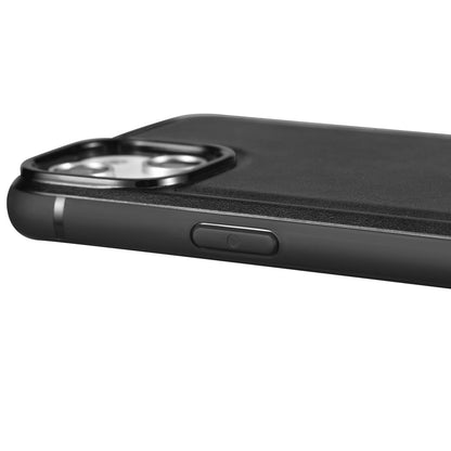 iCarer Leather Oil Wax case covered with natural leather for iPhone 14 Plus black (WMI14220719-BK)_3