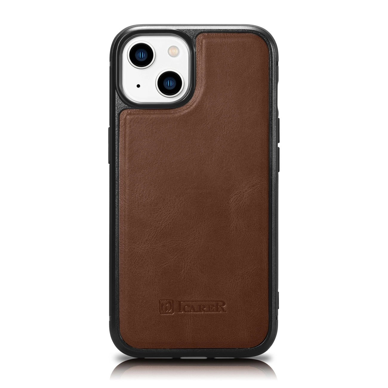 iCarer Leather Oil Wax Genuine Leather Case for iPhone 14 Plus (MagSafe Compatible) Brown (WMI14220719-BN)_0