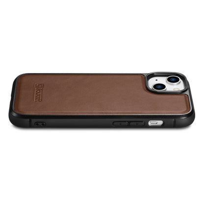 iCarer Leather Oil Wax Genuine Leather Case for iPhone 14 Plus (MagSafe Compatible) Brown (WMI14220719-BN)_5