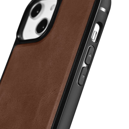 iCarer Leather Oil Wax Genuine Leather Case for iPhone 14 Plus (MagSafe Compatible) Brown (WMI14220719-BN)_6