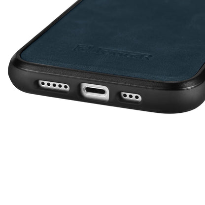 iCarer Leather Oil Wax case covered with natural leather for iPhone 14 Plus blue (WMI14220719-BU)_1