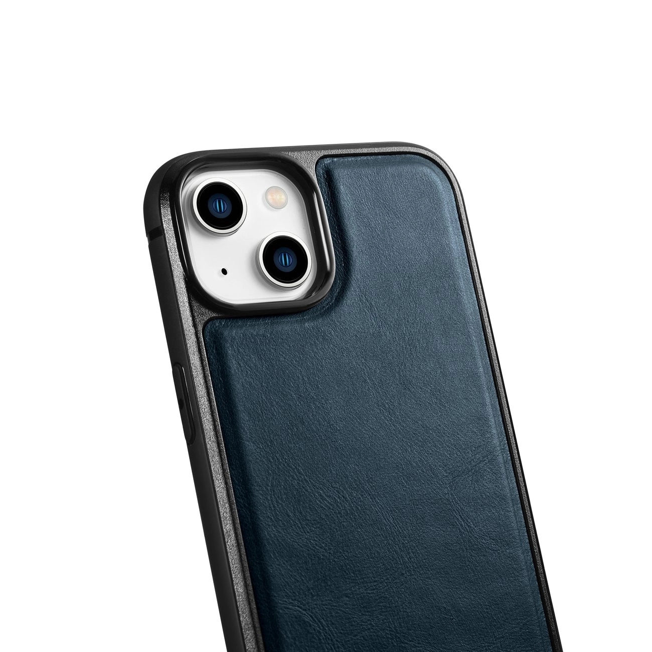iCarer Leather Oil Wax case covered with natural leather for iPhone 14 Plus blue (WMI14220719-BU)_6