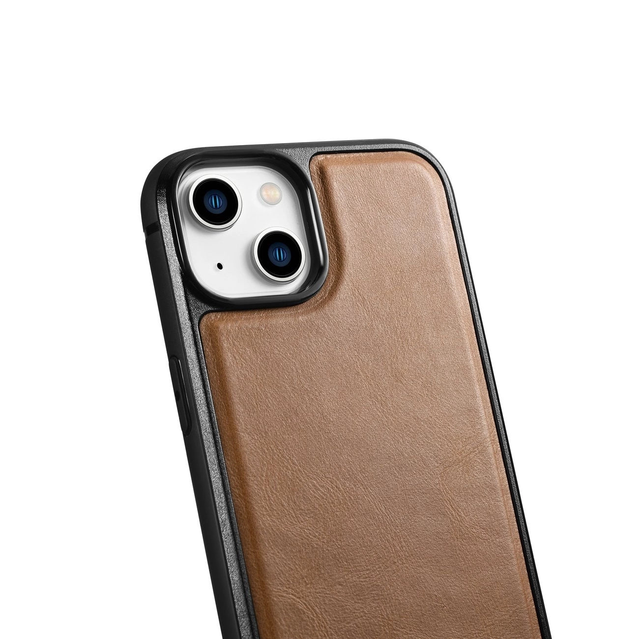 iCarer Leather Oil Wax case covered with natural leather for iPhone 14 Plus brown (WMI14220719-TN)_7