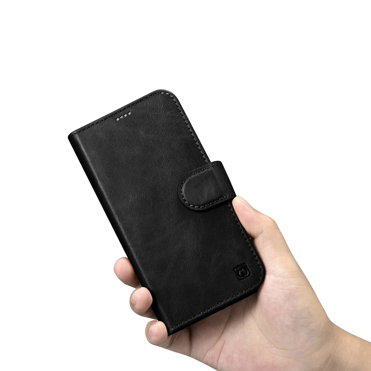 iCarer Oil Wax Wallet Case 2in1 Cover iPhone 14 Plus Anti-RFID Leather Flip Case Black (WMI14220723-BK)_10