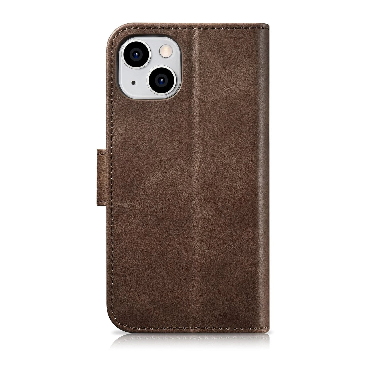 iCarer Oil Wax Wallet Case 2in1 Cover iPhone 14 Plus Anti-RFID Leather Flip Case Brown (WMI14220723-BN)_13