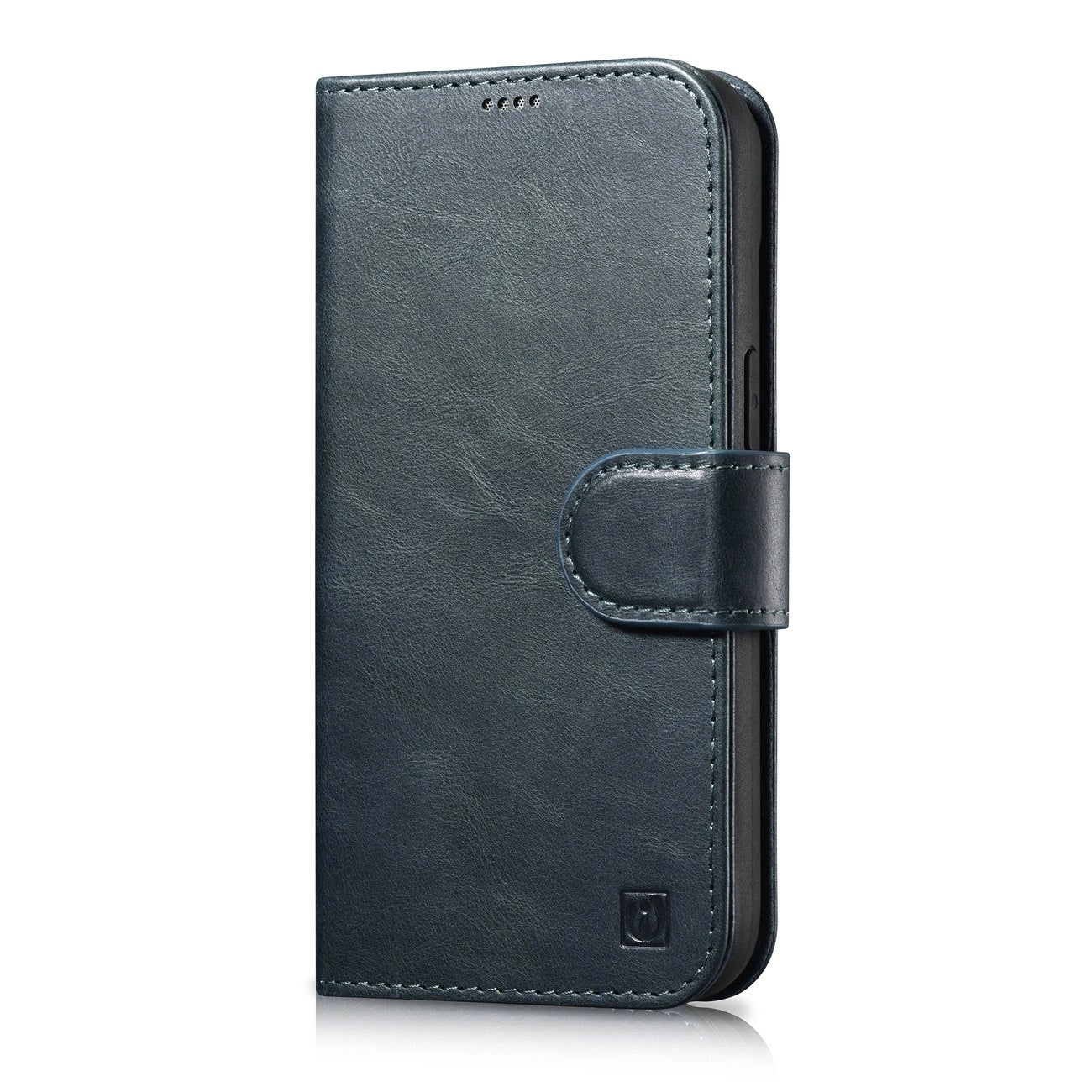 iCarer Oil Wax Wallet Case 2in1 Cover iPhone 14 Plus Anti-RFID Leather Flip Case Blue (WMI14220723-BU)_0