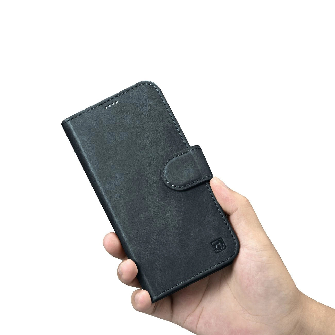 iCarer Oil Wax Wallet Case 2in1 Cover iPhone 14 Plus Anti-RFID Leather Flip Case Blue (WMI14220723-BU)_11