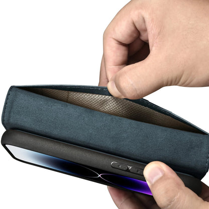 iCarer Oil Wax Wallet Case 2in1 Cover iPhone 14 Pro Max Leather Flip Cover Anti-RFID blue (WMI14220724-BU)_9