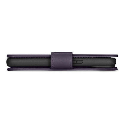 iCarer Wallet Case 2in1 Case iPhone 14 Leather Flip Cover Anti-RFID Dark Purple (WMI14220725-DP)_3