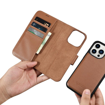 iCarer Wallet Case 2in1 iPhone 14 Pro Leather Flip Case Anti-RFID brown (WMI14220726-BN)_14