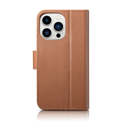 iCarer Wallet Case 2in1 iPhone 14 Pro Leather Flip Case Anti-RFID brown (WMI14220726-BN)_1