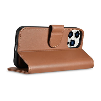 iCarer Wallet Case 2in1 iPhone 14 Pro Leather Flip Case Anti-RFID brown (WMI14220726-BN)_6