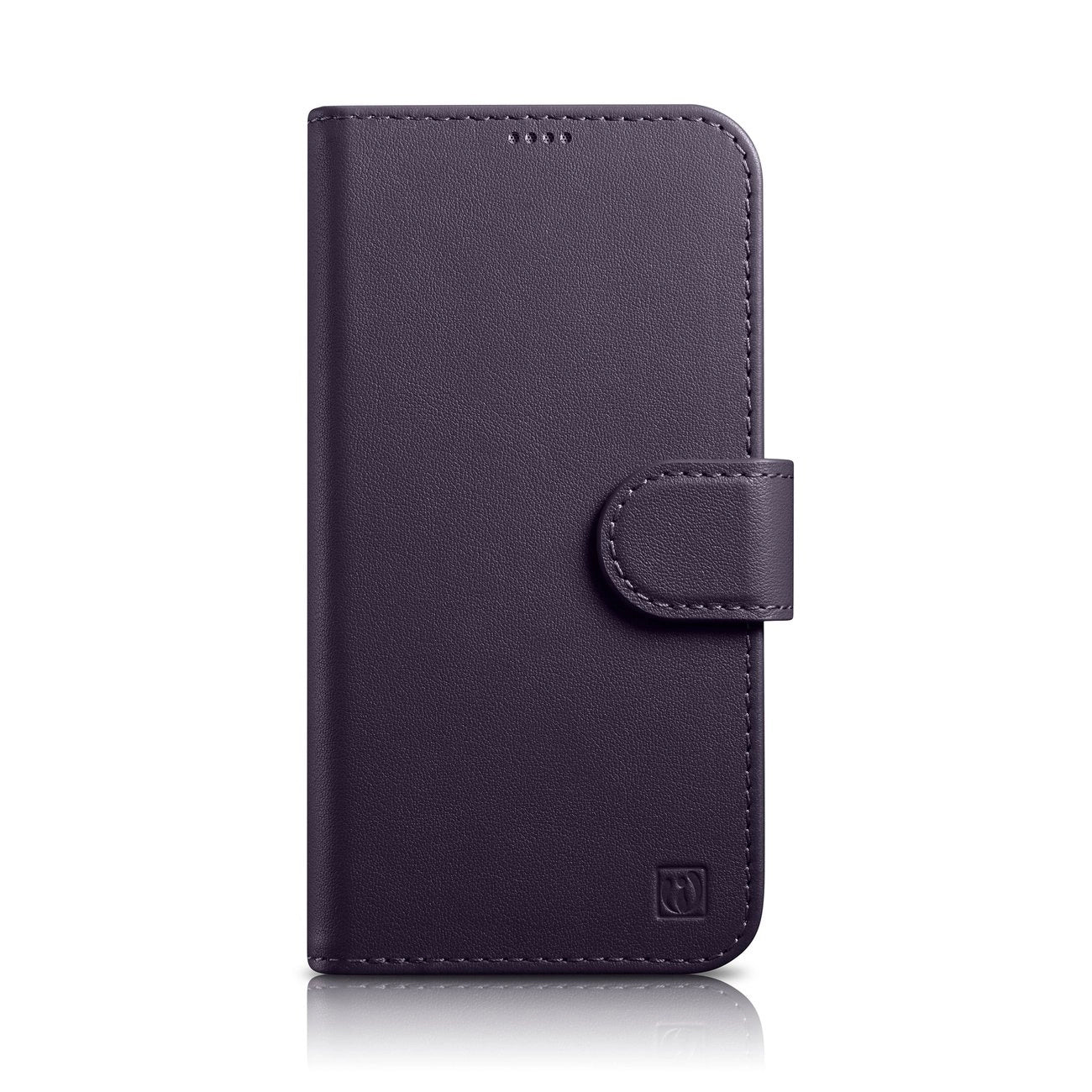 iCarer Wallet Case 2in1 Cover iPhone 14 Pro Anti-RFID Leather Flip Case Dark Purple (WMI14220726-DP)_0