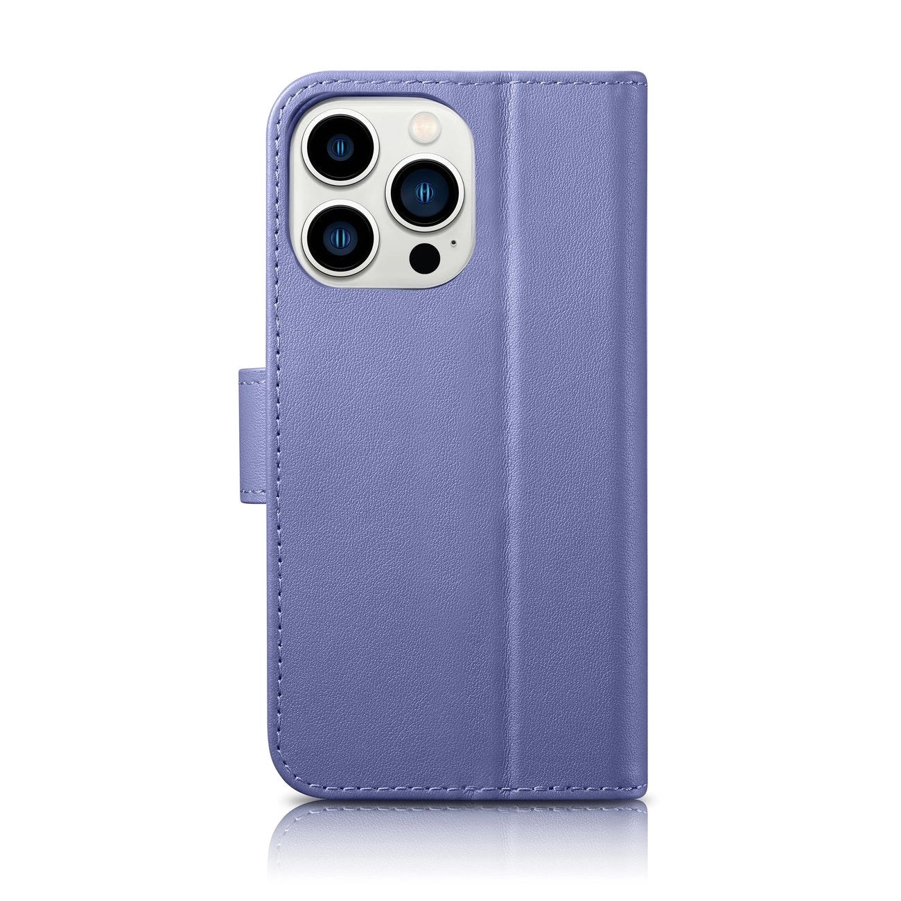 iCarer Wallet Case 2in1 Cover iPhone 14 Pro Anti-RFID Leather Flip Case Light Purple (WMI14220726-LP)_1
