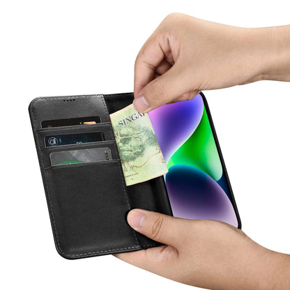 iCarer Wallet Case 2in1 Cover iPhone 14 Plus Anti-RFID Leather Flip Case Black (WMI14220727-BK)_12