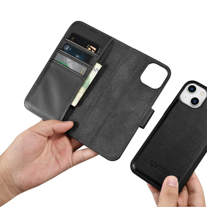 iCarer Wallet Case 2in1 Cover iPhone 14 Plus Anti-RFID Leather Flip Case Black (WMI14220727-BK)_14
