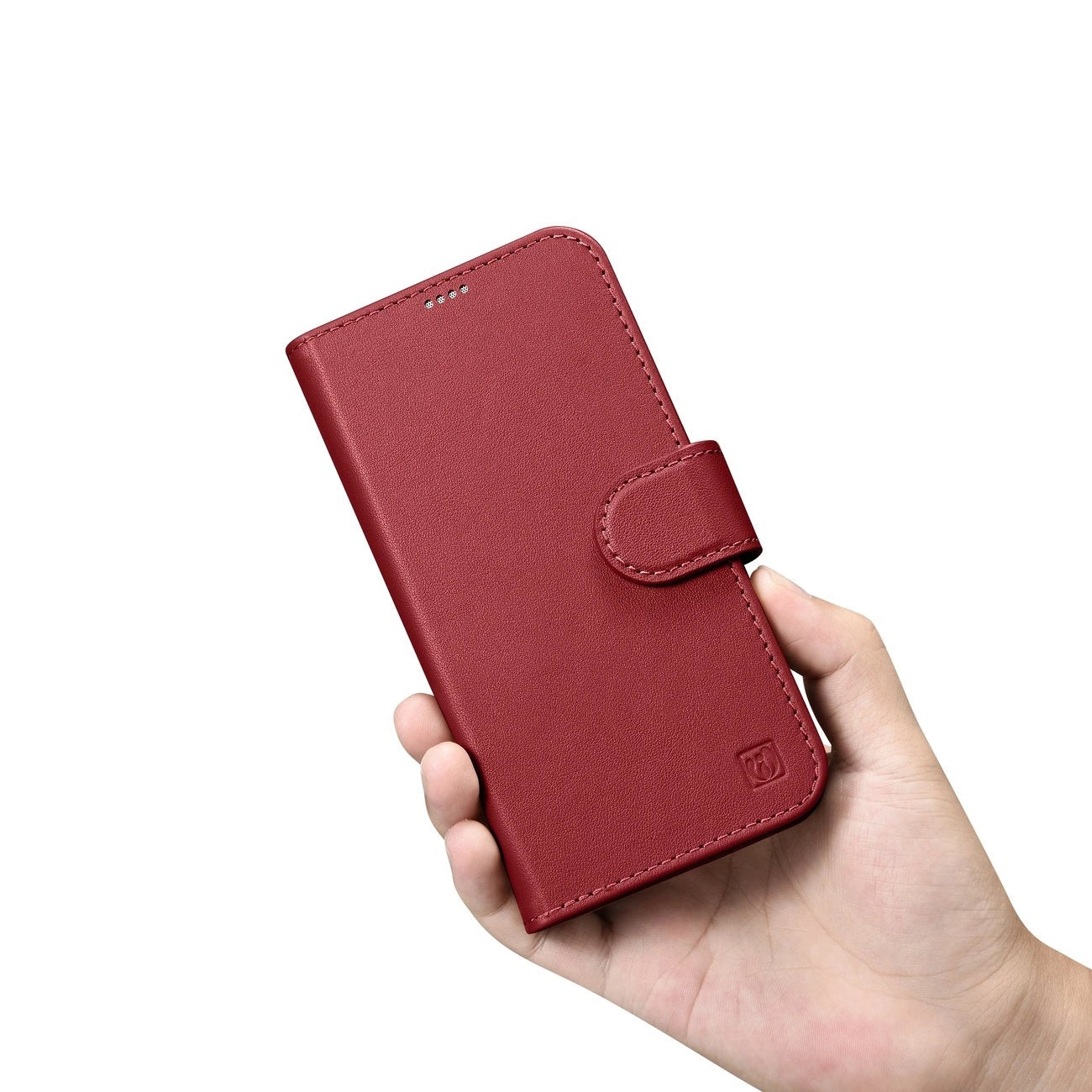 iCarer Wallet Case 2in1 Cover iPhone 14 Plus Anti-RFID Leather Flip Cover Red (WMI14220727-RD)_11
