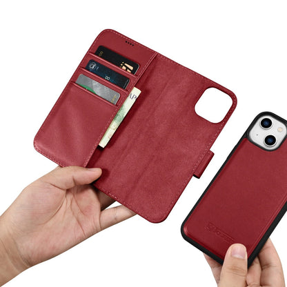 iCarer Wallet Case 2in1 Cover iPhone 14 Plus Anti-RFID Leather Flip Cover Red (WMI14220727-RD)_14