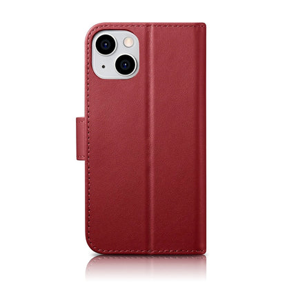 iCarer Wallet Case 2in1 Cover iPhone 14 Plus Anti-RFID Leather Flip Cover Red (WMI14220727-RD)_1