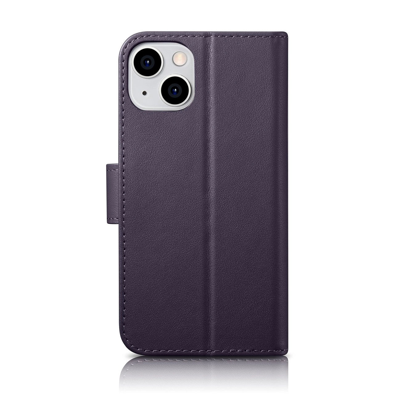 iCarer Wallet Case 2in1 Cover iPhone 14 Plus Anti-RFID Leather Flip Case Dark Purple (WMI14220727-DP)_1