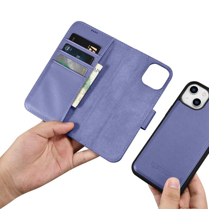 iCarer Wallet Case 2in1 Cover iPhone 14 Plus Anti-RFID Leather Flip Case Light Purple (WMI14220727-LP)_14