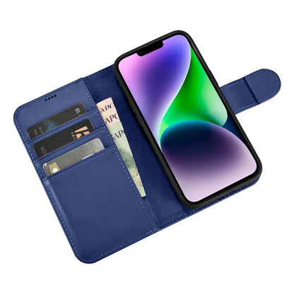 iCarer Wallet Case 2in1 Cover iPhone 14 Plus Anti-RFID Leather Flip Case Blue (WMI14220727-BU)_9