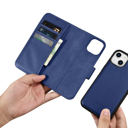 iCarer Wallet Case 2in1 Cover iPhone 14 Plus Anti-RFID Leather Flip Case Blue (WMI14220727-BU)_13