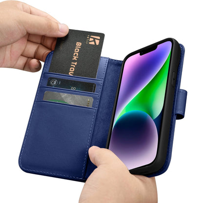 iCarer Wallet Case 2in1 Cover iPhone 14 Plus Anti-RFID Leather Flip Case Blue (WMI14220727-BU)_14